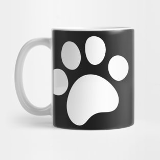 White Paw Prints Mug